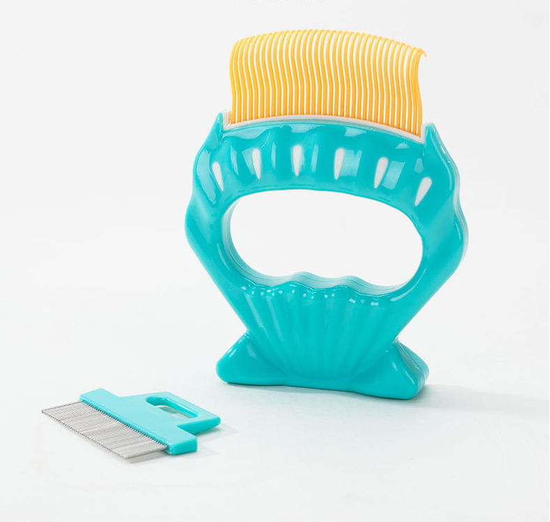Cat Shell Comb for De-Shedding and Tangle Removal