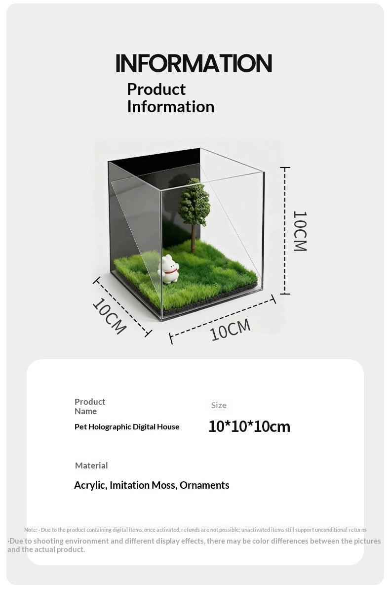 Pet Holographic Projection Digital Cat House