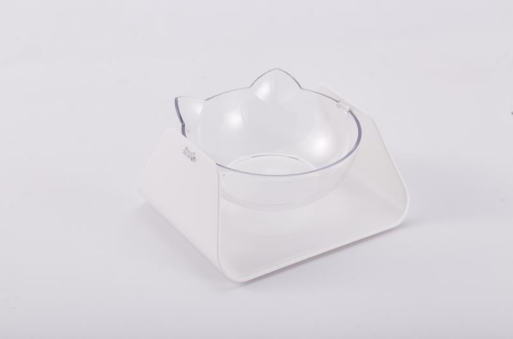 Double Pet Bowl with Neck Protection - Ceramic Design