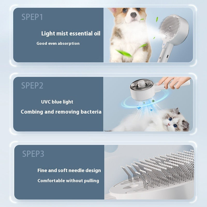 Pet Hair Remover Brush with UV Sterilization