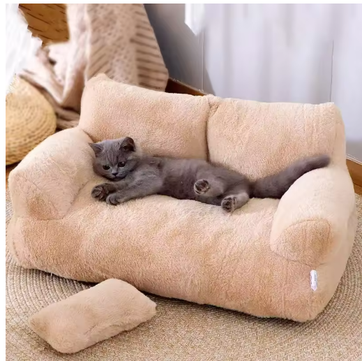 Luxury Warm Plush Cat Bed Sofa