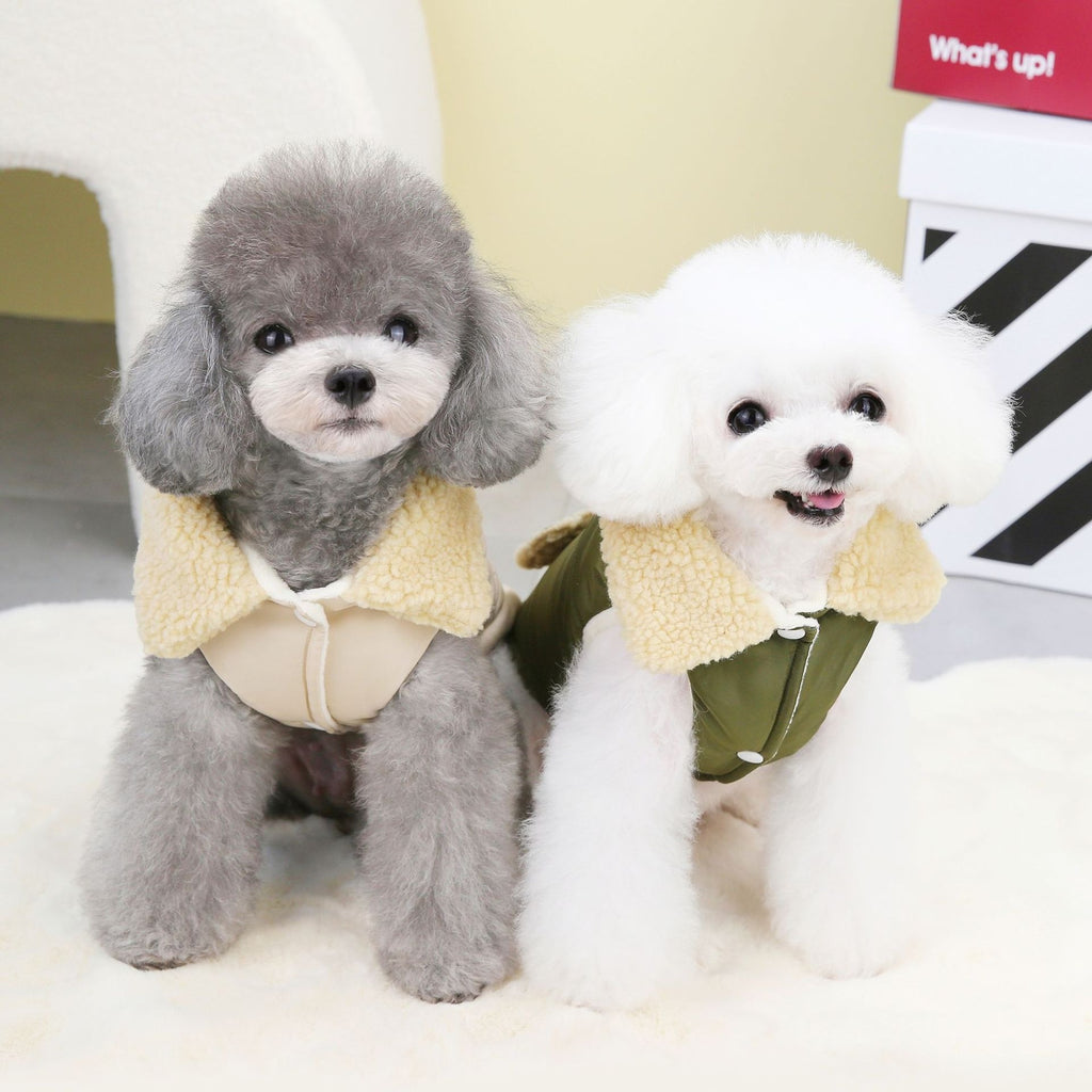 Nordic Fur Collar Pet Cotton Vest