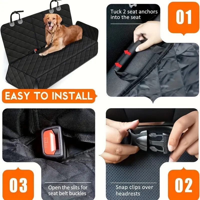 Waterproof Dog Car Back Seat Mat – Anti-dirt Pet Pad