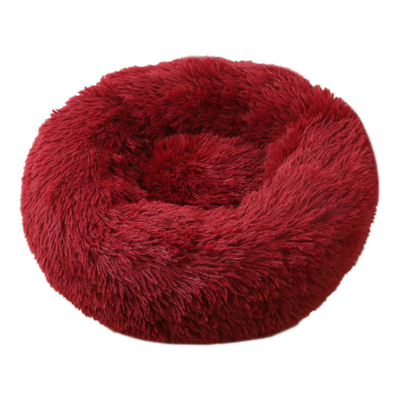 Soft Plush Round Washable Cushion for Pets