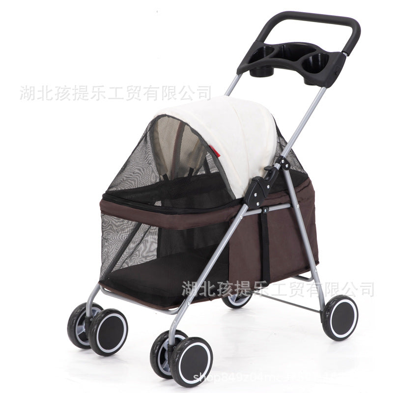 Portable Foldable Pet Stroller for Cats and Dogs