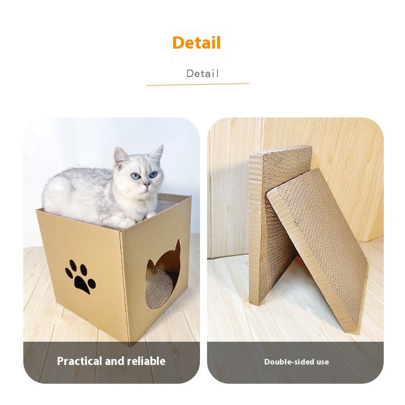 Cat House Scratching Board
