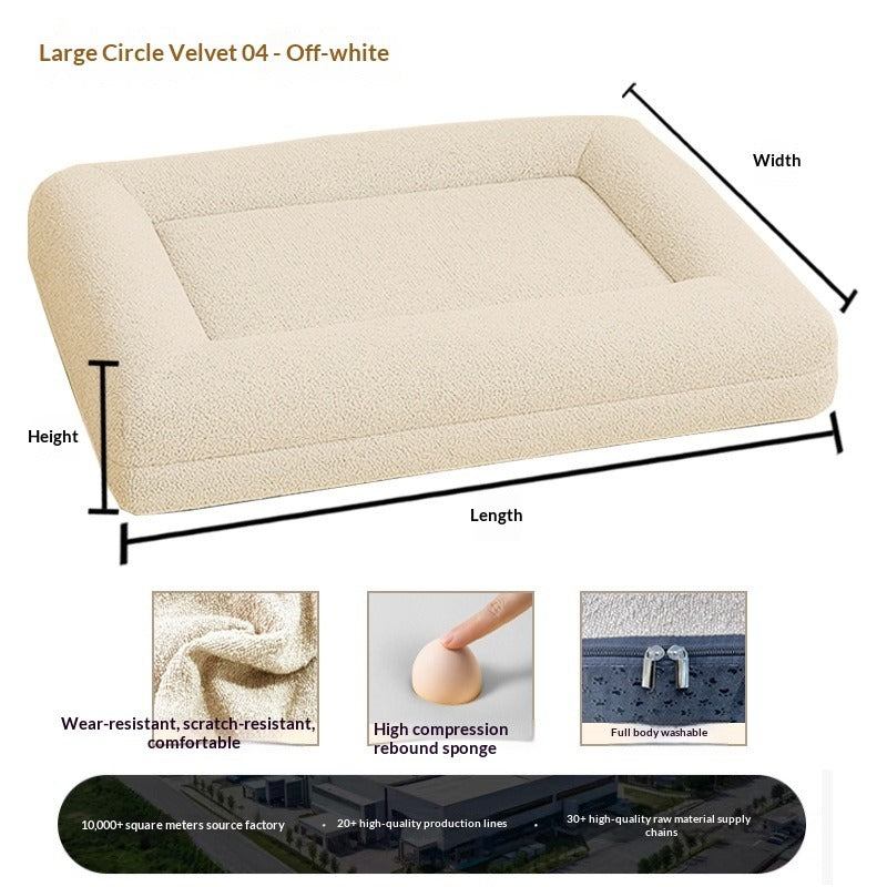 All-season Plush Dog Sofa Bed - Removable & Washable