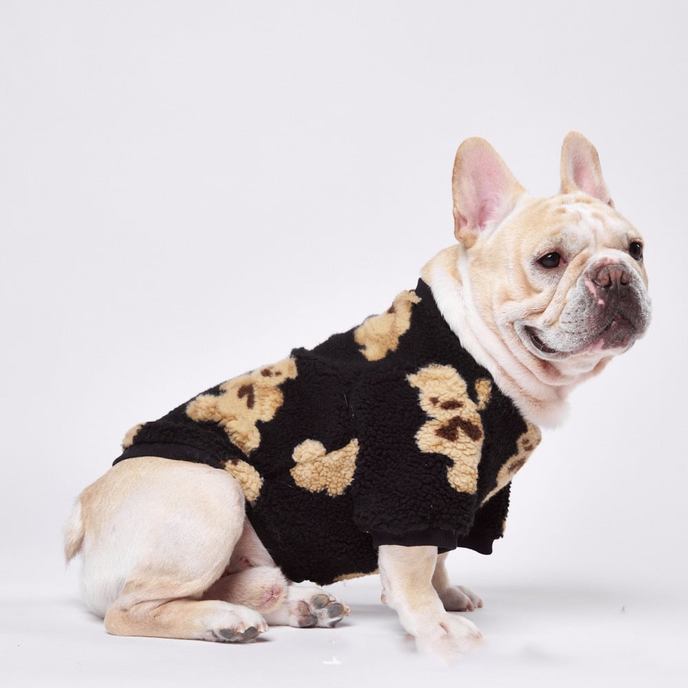 Cute Thick Warm Corduroy Pet Shirt