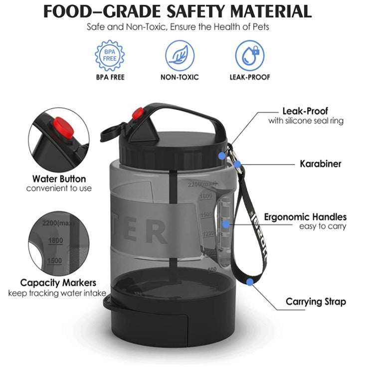 Large Capacity Dog and Cat Water Bottle