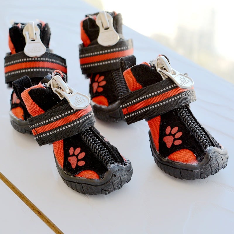 Printed Suede Cotton Shoes for Medium and Large Dogs
