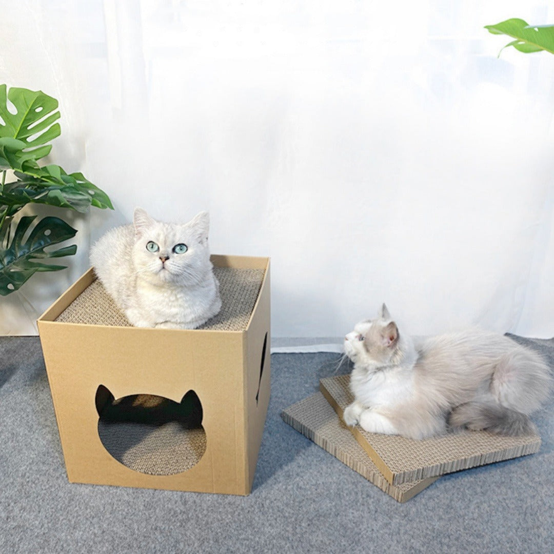 Cat House Scratching Board