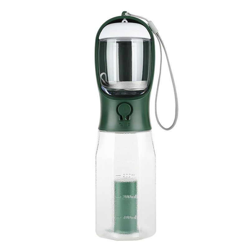 3-in-1 Dog Travel Water Bottle with Waste Bag & Filter