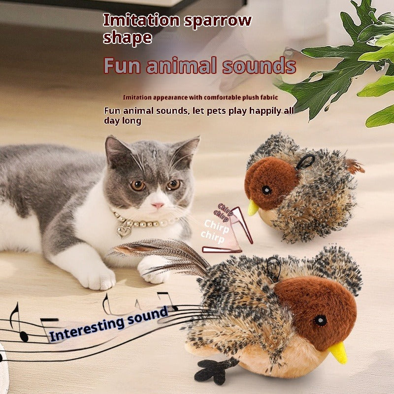 Interactive Magpie Cat Plush Smart Toy