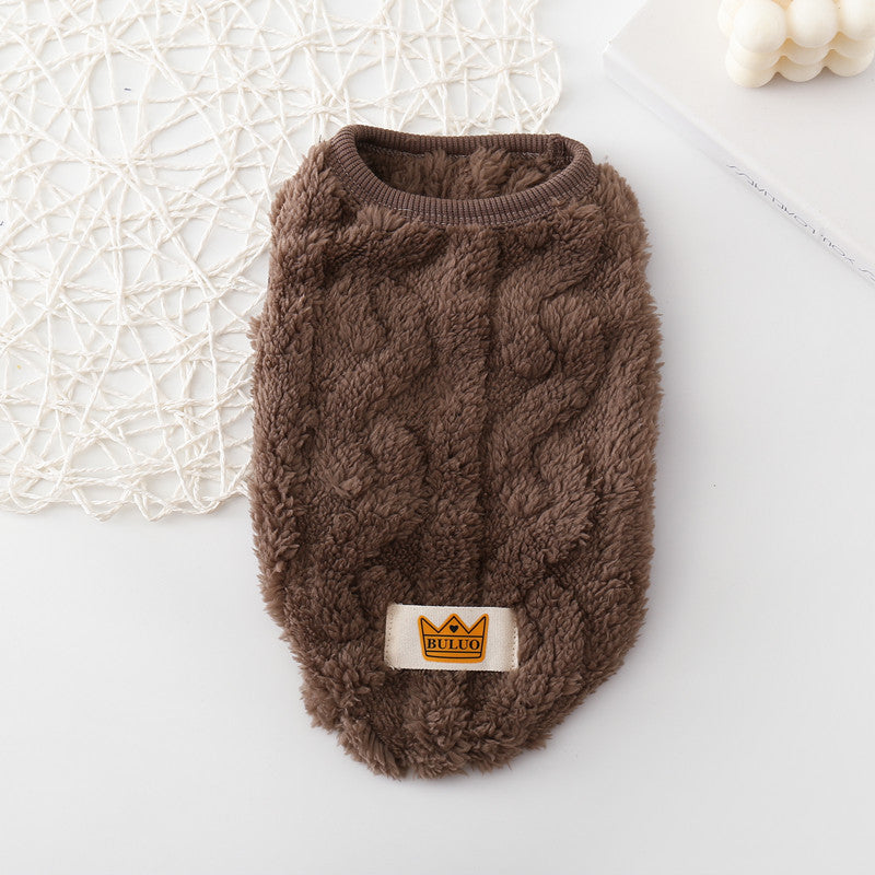 Double-Sided Fleece Cotton Vest for Dogs