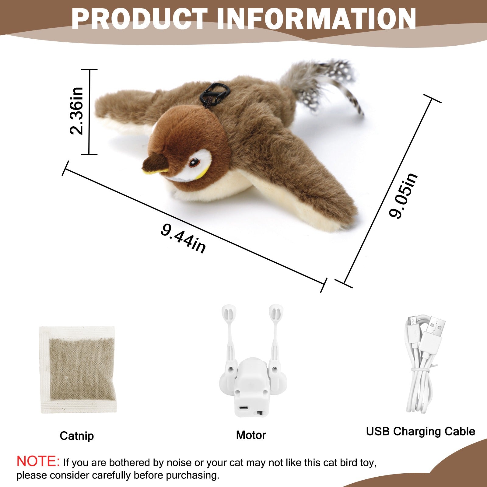 Flapping Bird Interactive Cat Toy