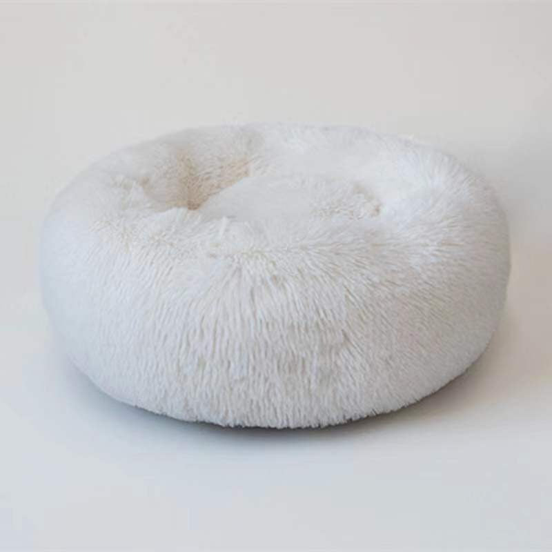 Round Plush Dog Bed