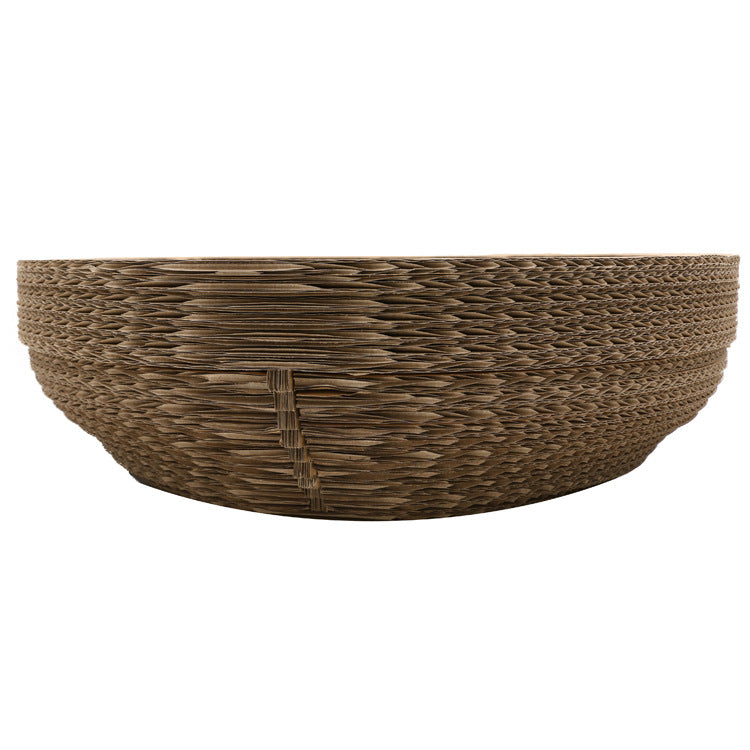 Pet Cat Scratching Board with Bowl-Shaped Corrugated Paper