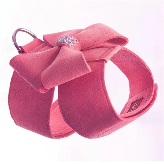 Princess Style Dog Leash and Harness Set with Bowknot