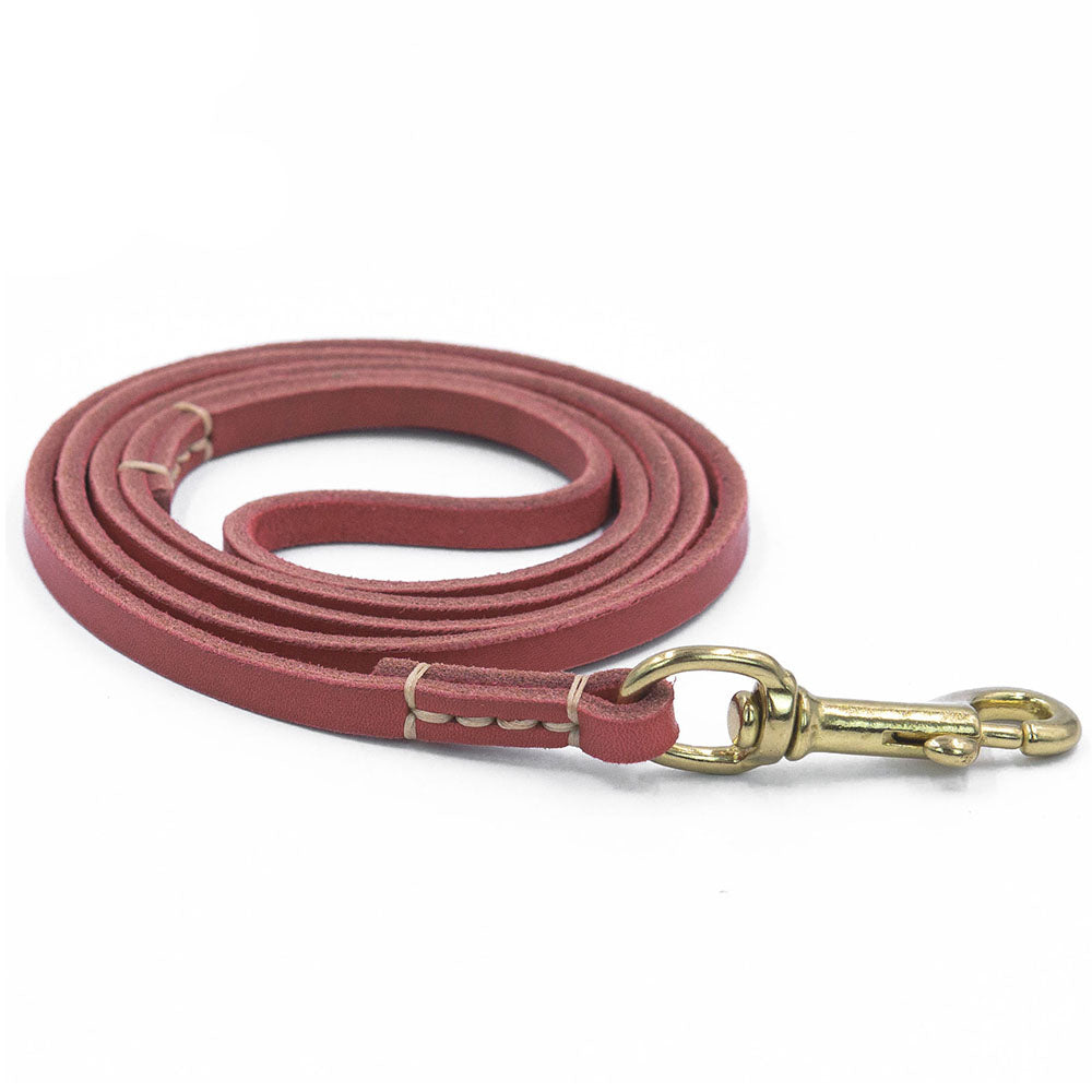 Handmade Genuine Leather Dog Leash - Durable & Soft