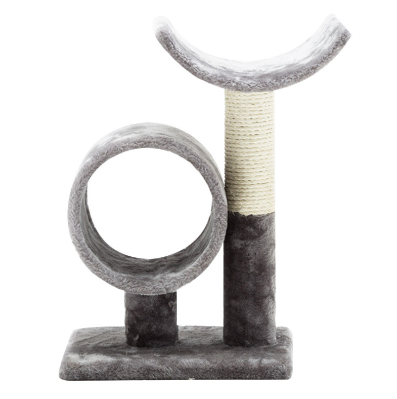 Cat Scratching Post with Plush Tube and Easy Board