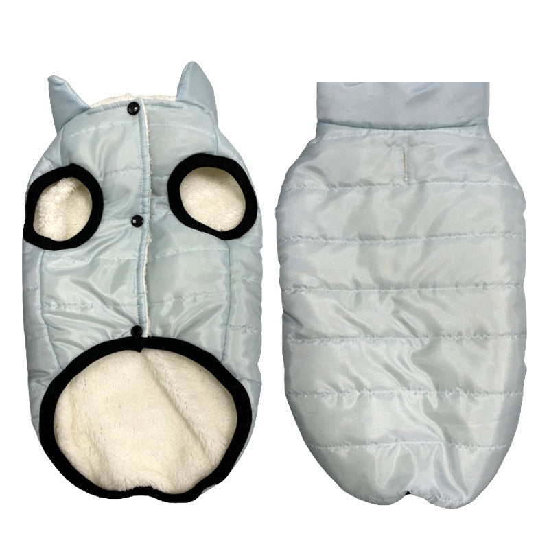 Fleece-Lined Waterproof Dog Winter Vest