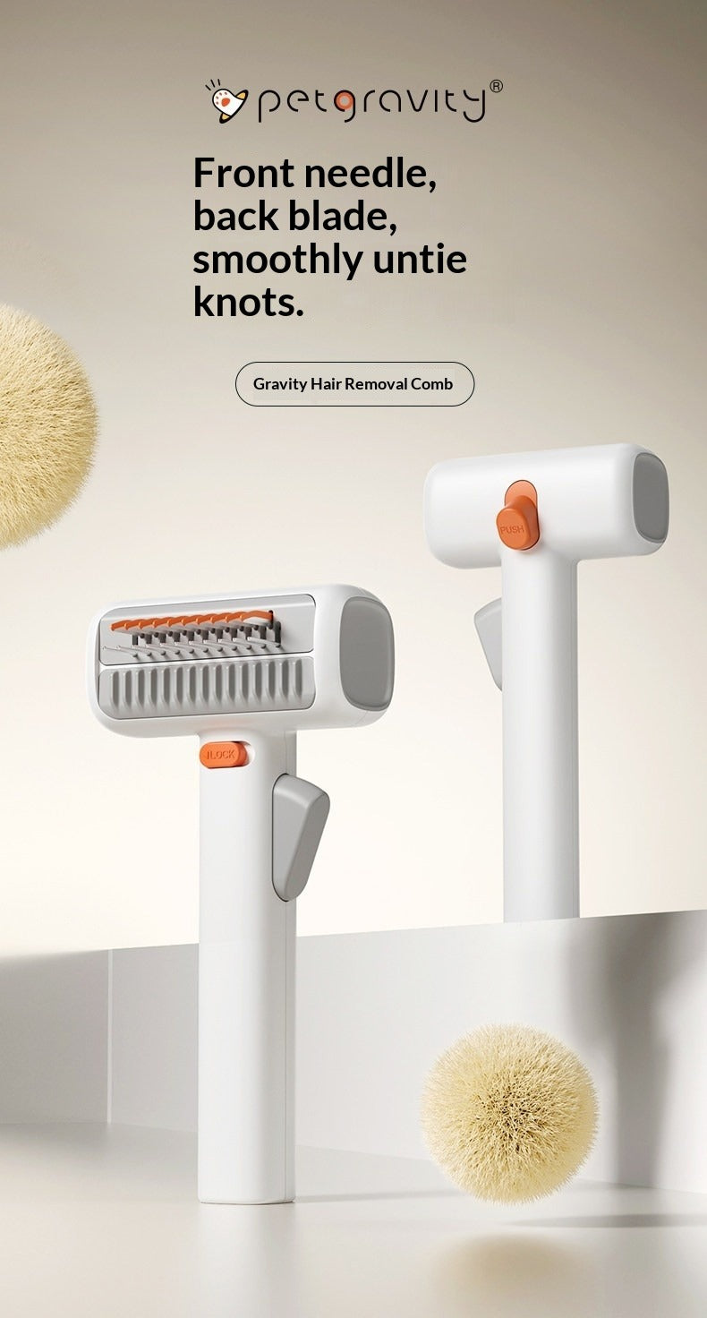 2-in-1 Detangling & Deshedding Pet Brush