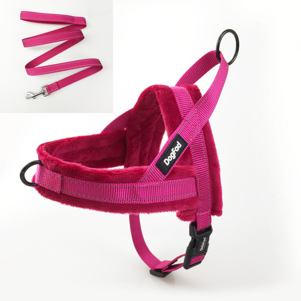 Comfortable Pet Chest Strap with Leash Attachment