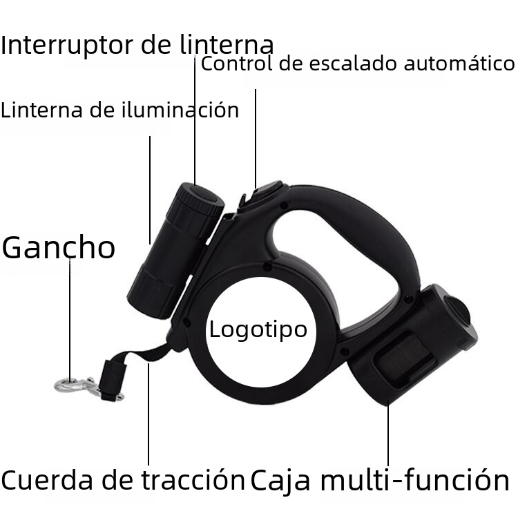 5m Retractable Multifunctional Pet Leash for Dogs