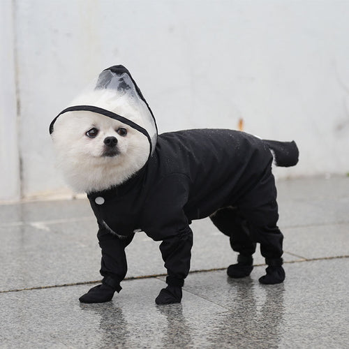 All-in-One Waterproof Raincoat with Rain Shoes for Pets