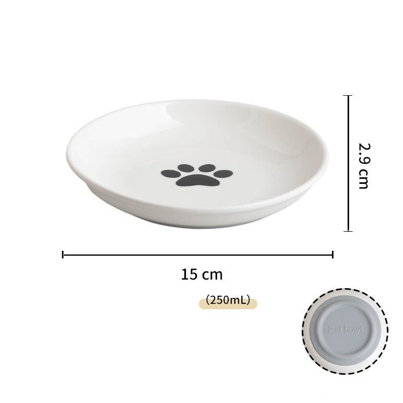 Ceramic Whisker-Friendly Cat Bowl