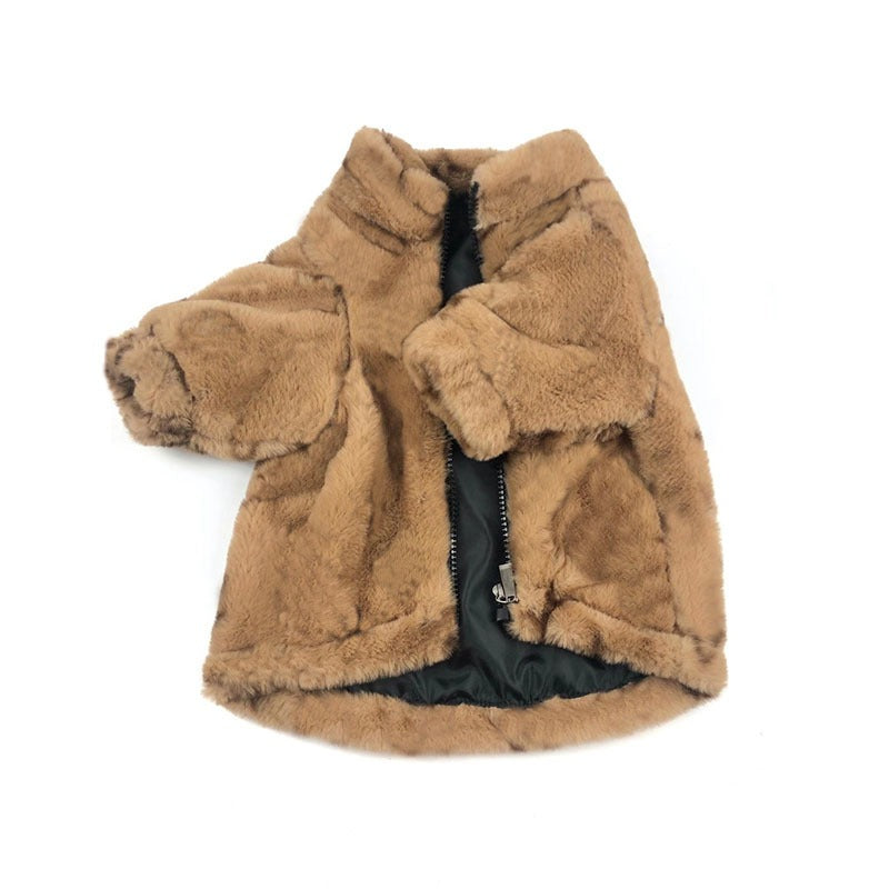 Dog Leopard Print Coat for Spring & Autumn