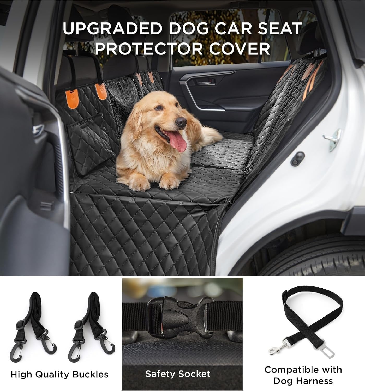 Waterproof Dog Car Back Seat Hammock
