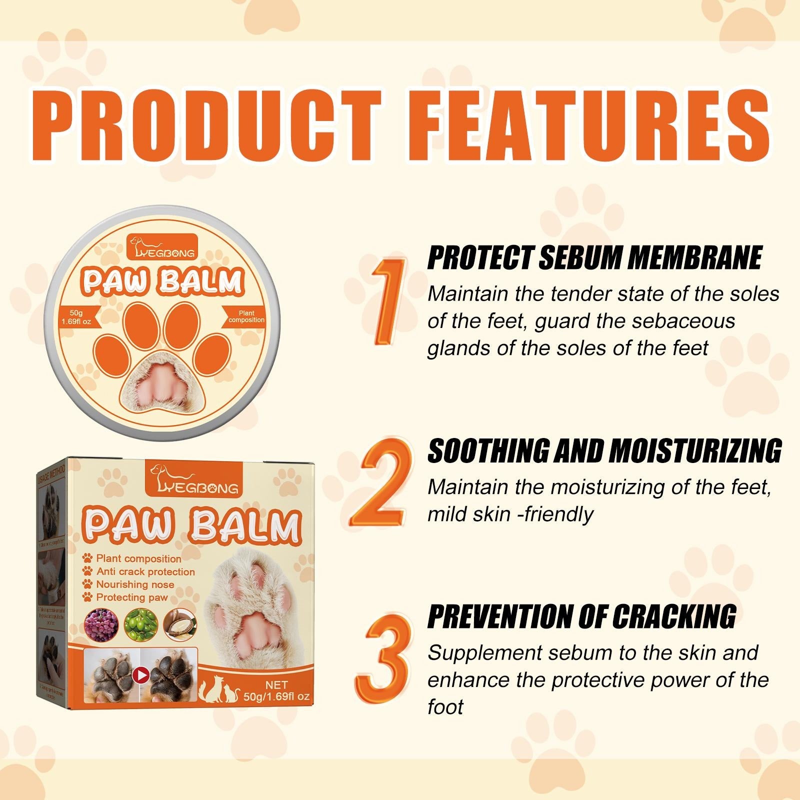 Pet Moisturizing Paw Cream