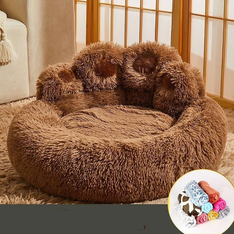 Fleece-Lined Orthopedic Dog Bed Sofa