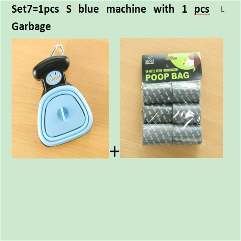 Dog Travel Foldable Pooper Scooper with Decomposable Bags
