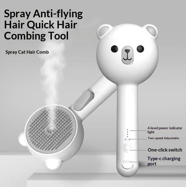 Pet Spray Massage Steam Comb Brush