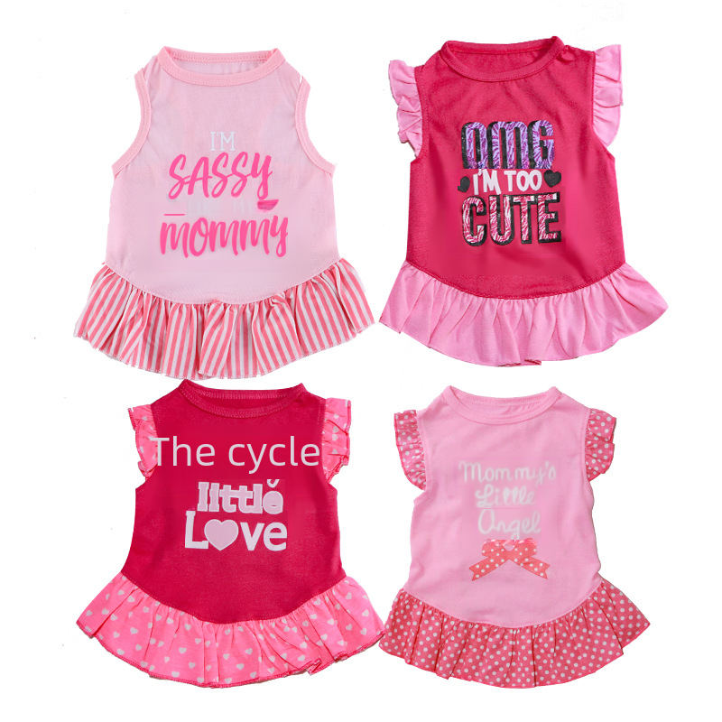 Summer Cotton Dress Set for Cats and Dogs (Small Breeds)