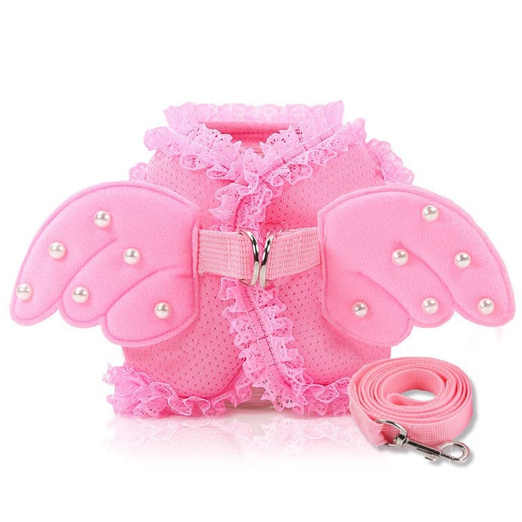 Pink Breathable Polyester Angel Wings