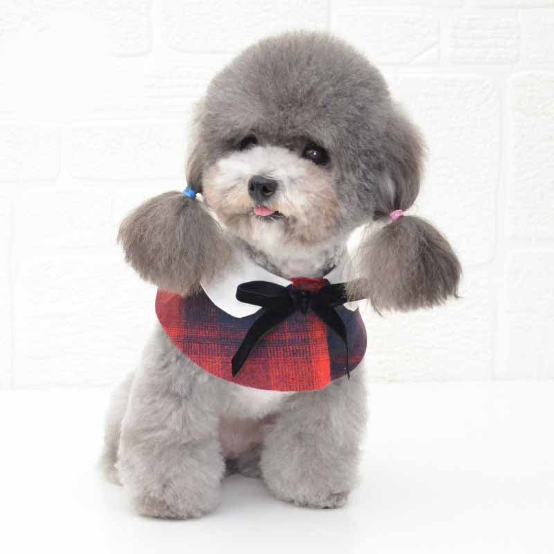 Simple Fashion Pet Shawl with Bow Tie Bib