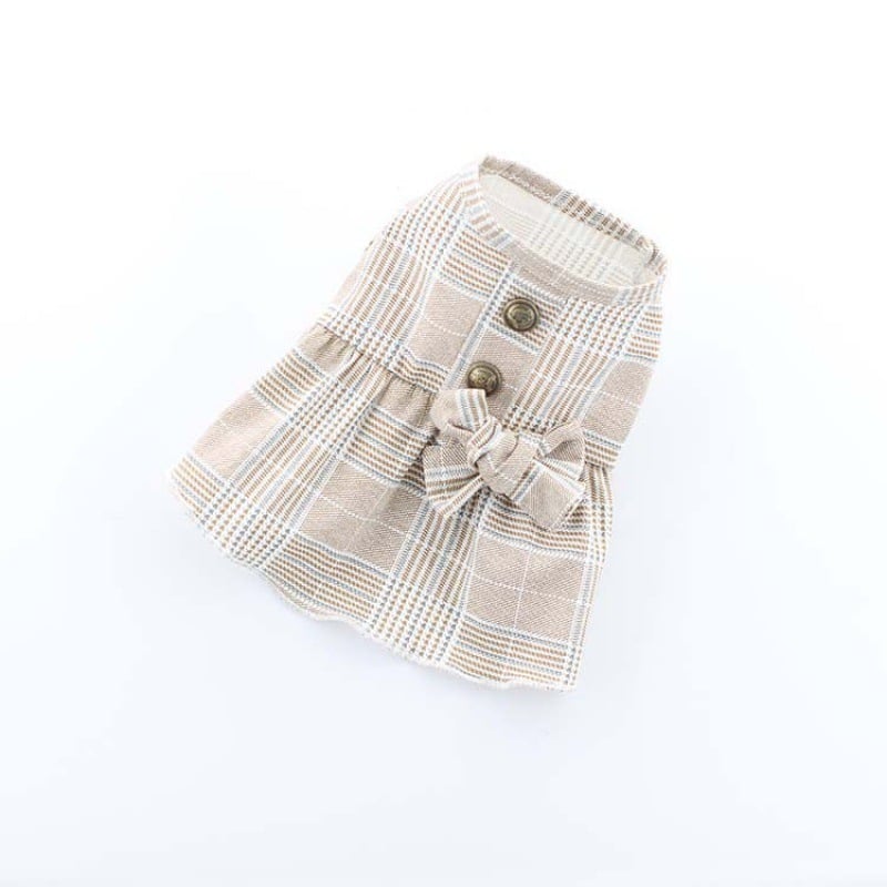 Khaki Suit Dress for Cats and Dogs Costume