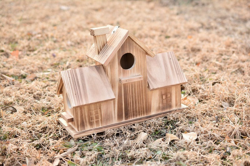 Small Wooden Hanging Bird Nest