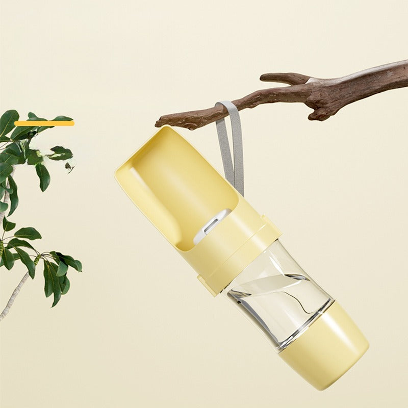 Dog Travel Water Bottle with Foldable Bowl