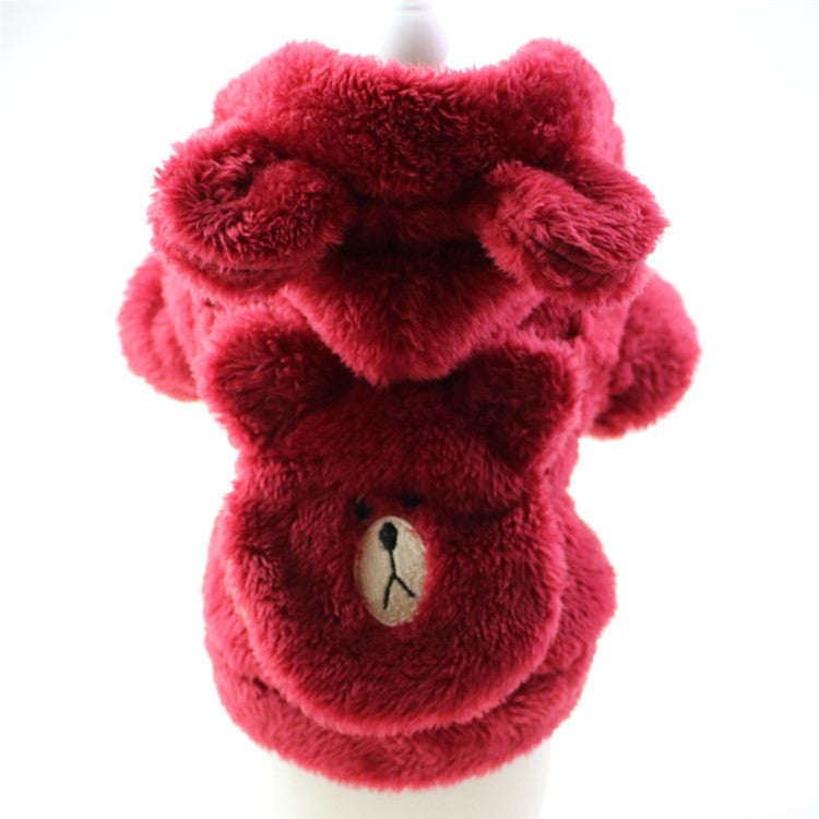 Embroidered Plush Two-Leg Sweater for Comfort