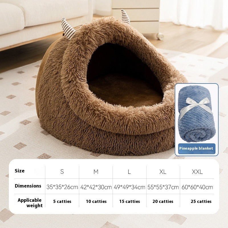 Dog Plush Warm Bed