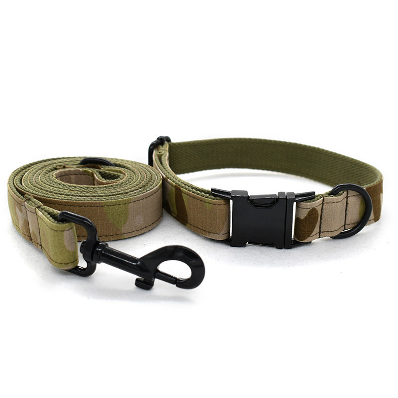 Camouflage Dog Leash and Collar Set