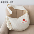 Portable Cat and Dog Backpack Canvas Pet Carrier