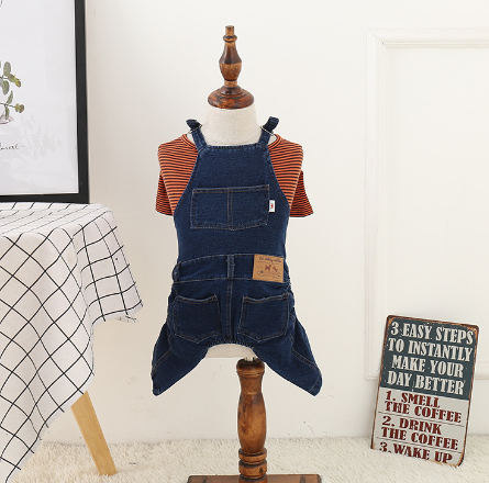 Jeans Dog Clothes for Teddy and Bichon Breeds