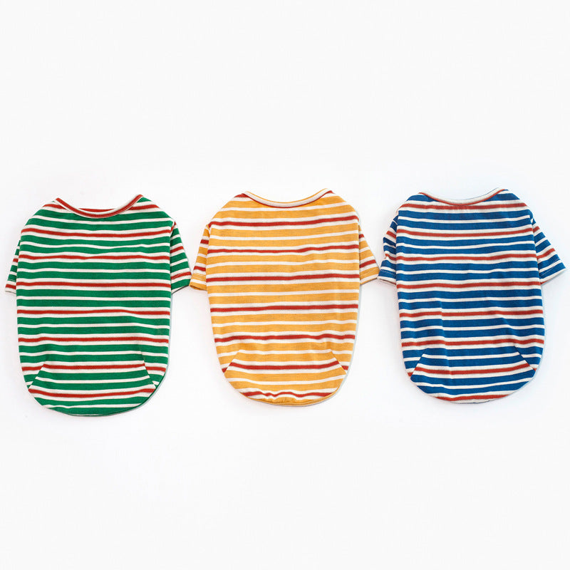 Striped Pet Clothing for Small to Medium Dogs