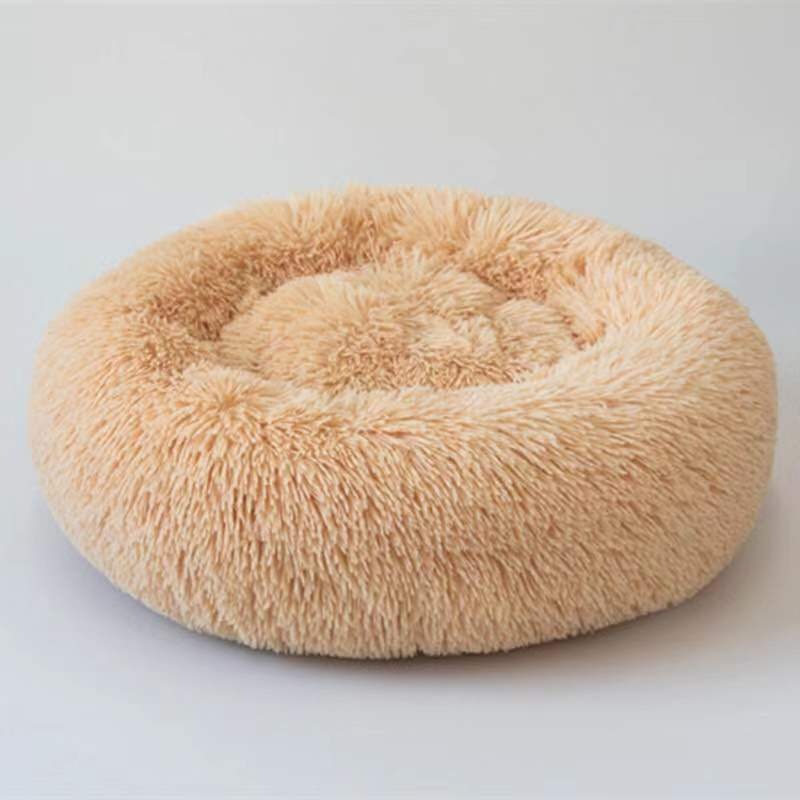 Round Plush Dog Bed
