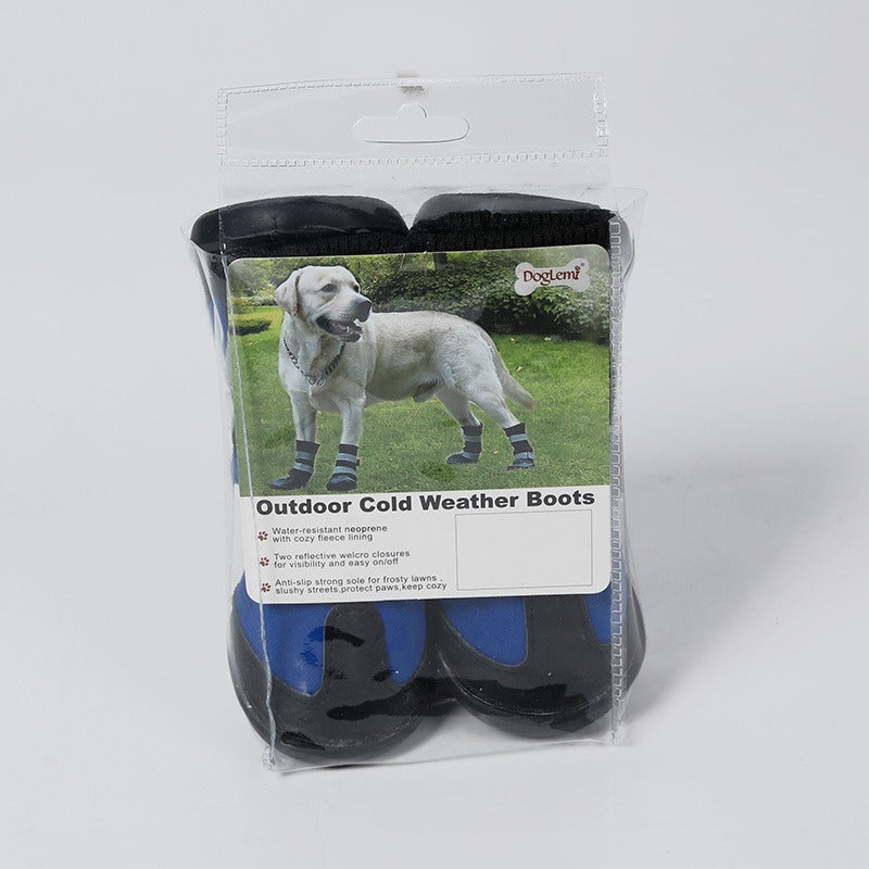 Wear-Resistant Snow Boots for Medium & Large Dogs